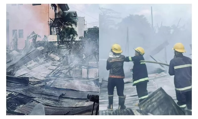 Fire Ravages Basak Neighborhood in Lapu-Lapu City: 8 Homes Destroyed in Early Morning Blaze