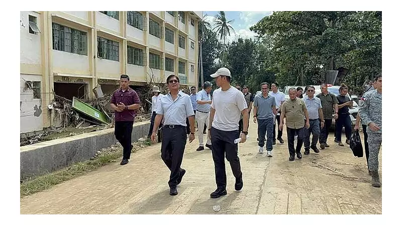 President Marcos Visits Cebu Typhoon Victims, Security Praised