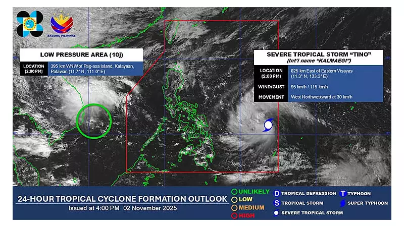 Severe Tropical Storm Tino Intensifies: PAGASA Issues Latest Weather Bulletin
