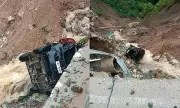Police Officer Survives as Car Plunges 30 Feet in Balamban Landslide