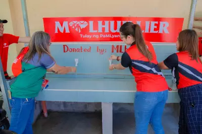 ML Cares Transforms Little Baguio School with Sanitation, Supplies & Tech
