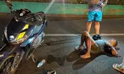 Cebu City Motorcycle Crash: Driver Injured After Swerving to Avoid Dog