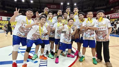 Cebu Eastern College Dragons Achieve Historic Grand Slam in Cesafi 12-Under Basketball