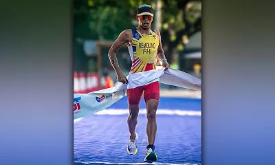 Cebu's Kim Andrew Remolino Defends National Triathlon Title in Subic Bay