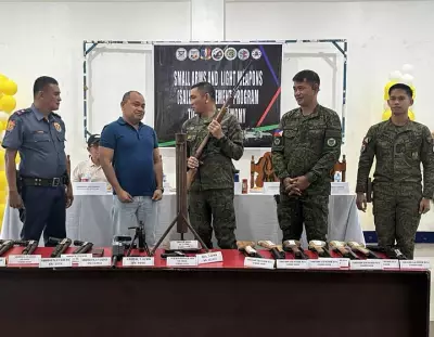 Civilians Surrender 35 High-Powered Weapons in Maguindanao Peace Initiative