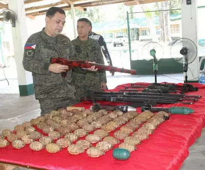 Military Facilitates Surrender of Weapons Cache in Lanao del Sur