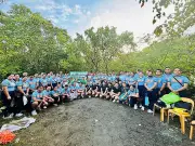 Iloilo Police Lead Mangrove Planting and Coastal Clean-Up Drive