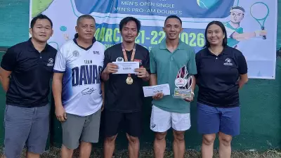 Mark Anthony Alcoseba Triumphs at raw ng Dabaw Tennis Championships