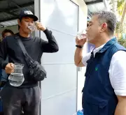 DENR Chief Inspects Water Project in Remote Zamboanga Island, Drinks to Prove Safety