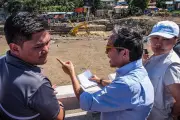 DPWH Secretary Dizon Inspects Mananga River Riprap Construction in Talisay City