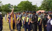 Police Blessed Before Deployment for Major CVIRAA Security Mission in Naga City