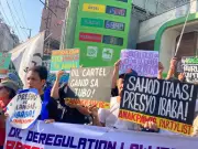Protest Erupts at Cubao Gas Station Amidst Major Oil Price Hike
