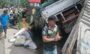 Tragic Accident in Toledo City: Man Buying Bread Killed by Overturned Truck