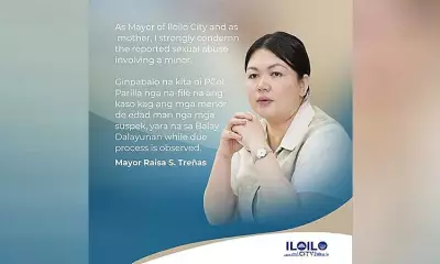 Iloilo City Mayor Condemns Minor's Sexual Abuse, Commends Swift Arrest