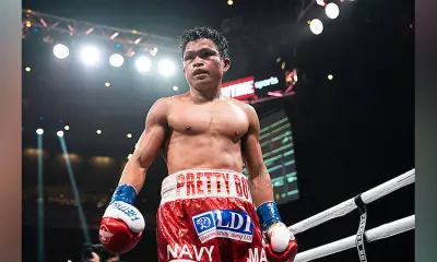 Jerwin Ancajas Dominates in Featherweight Debut with 4th Round Stoppage Victory
