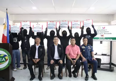 PDEA Awards P1.6 Million to Seven Civilian Informants in Cebu Ceremony