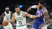 Boston Celtics Dominate Sixers by 32 Points to Secure First Playoff Victory