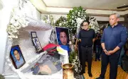 DILG Chief Remulla Visits Wake of Slain Bacolod Cop Galvez