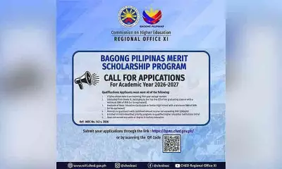 Ched-Davao Opens Merit Scholarship Applications for 2026-2027