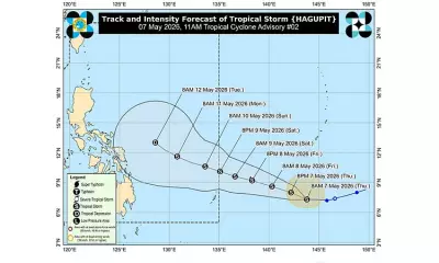 Tropical Storm Hagupit May Enter PAR This Weekend, Named Caloy