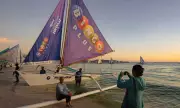 BingoPlus Paraw Boats Cruise Boracay Waters for Summer Campaign