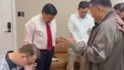 Bishop Ballano Prays for Senators During Senate Visit