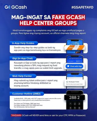 Avoid Fake GCash Support Groups: Use Official Help Channels