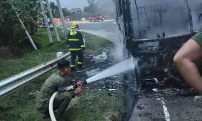 Investigation Launched After Bus Fire in Davao de Oro; All 62 Passengers Safe