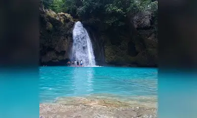 Kawasan Falls stays open during P110M rehabilitation by Cebu Province
