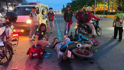 Motorcycle rider injured after colliding with taxi in Cebu City