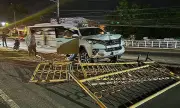 Drunk Korean Crashes SUV into 8 Railings on Cebu Flyover