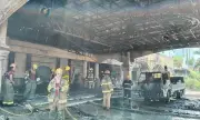 Fire Engulfs Davao Convention Center After Magnitude 7.8 Earthquake