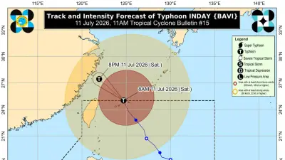 Bagyong Inday Exits PAR, Signal No. 1 Remains in Batanes