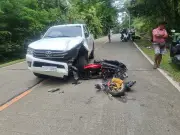 Rider dies after colliding with Toyota Hilux on Transcentral Highway